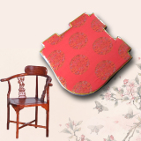 中式三角椅垫加厚海绵坐垫定做卡口情人椅坐垫方古典红木家具垫子