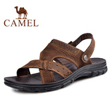 Camel新款骆驼正品凉鞋男凉拖夏季男士沙滩鞋真皮休闲鞋A2211136