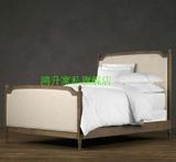 美克美家具美式新款方床圆床软床欧式法式圆床双人床及个人定制