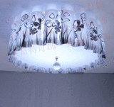 PP吸顶灯 客厅卧室餐厅灯 羽毛灯拉丝羊皮灯欧式工程灯 水晶灯饰