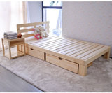 新款特价松木床宜家实木单人床1.2米 双人床1.5 1.8 榻榻米床