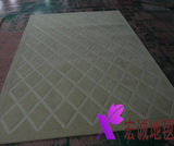 100%进口纯羊毛地毯书房地毯客厅地毯商用地毯纯色高低针地毯定制