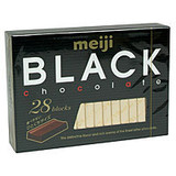 香港正品代购 日本进口 明治特浓钢琴黑巧克力盒装 140克28条装