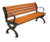 防腐公园椅 实木椅 休息椅 户外双人椅 长椅 长条椅子 木条椅移动