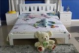 包邮全实木床1.5单人床1.2白色松木床组装儿童床双人床1.8米成人