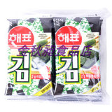 韩国进口 海牌海苔2g*10 儿童零食 紫菜包饭强于波力 无添加