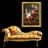 名画复制品 装饰画喷绘油画 配欧框画古典花卉油画