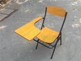 包邮现货秒发 木质加厚折叠椅桌椅一体培训椅子会议椅带写字板椅