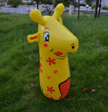2012新款/韩国卡通不倒翁/儿童玩具PVC充气玩具批发 鹿熊兔子斑马