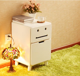 新款实木创意床头柜 白色简约现代环保儿童床头柜专卖储物柜特价