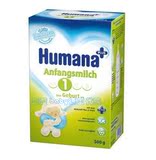 直邮 德国代购humana/瑚玛娜1段婴儿奶粉0-6个月500g8盒包邮