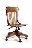 荷特家具 欧式电脑椅 旋转 实木 老板椅转椅会议椅书桌椅办公