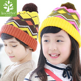 男女儿童帽子冬宝宝帽子秋冬小孩帽子套头帽2-4-8岁加厚毛线帽潮