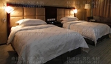 宾馆家具酒店客房床实木床架箱软包靠背公寓套房单人标间1.2米床