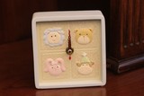 儿童台钟静音正品创意可爱小动物摆台钟表兔子狮子时尚创意台钟