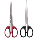 得力剪刀6009 大号办公剪纸刀 优质不锈钢美工家用缝纫剪刀