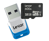 雷克沙 Lexar micro SD TF 32G 600X Class 10 高速 4K 内存卡