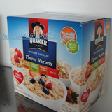 预定 美国桂格Quaker即冲即食燕麦片 4种口味 52包2.04kg/盒
