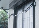 高精密度铝合金加厚壁式晾衣架日本正品折叠室内阳台不含杆送螺丝