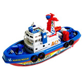 电动船 0619A 消防船 船模 轮船 会喷水 儿童玩具批发 混批