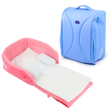 蔓葆新生儿便携式婴儿床 多功能折叠宝宝床 婴儿床中床bb床尿布台