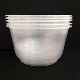 透明塑料快餐盒环保碗打包碗带盖子700ml600套/箱不带盖100元