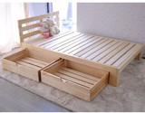 特价实木床樟子松双人床单人床儿童床实木大床板床