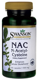 美国Swanson NAC N-乙酰半胱氨酸600mg100粒
