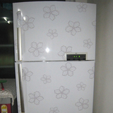 韩国冰箱贴空调鞋柜自粘橱柜贴家具翻新贴纸烤漆加厚白色底紫荆花