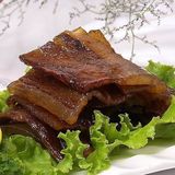 温州特产楠溪腊肉腊味酱油肉三层肉五花肉250克(蒸10-15分钟食用)