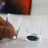 新款弗莱文茨水晶玻璃杯白酒杯 创意一口杯烈酒杯透明小酒杯酒具