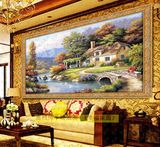 欧式手绘油画客厅装饰画风景挂画无框画现代墙壁画餐厅有框画艺术