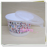 520ML一次性纸碗打包碗 加厚500毫升汤粥碗 炒酸奶杯刨冰仙草碗