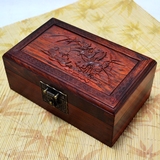 红木老挝大红酸枝中式实木木质制仿古高档雕刻首饰盒新婚嫁妆盒