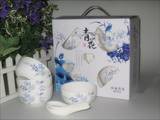 青花陶瓷餐具(碗勺组合)|中国文化青花礼品餐具
