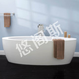 1.9米独立式浴缸 人造石/人造陶瓷浴缸 精工玉石浴缸非亚克力T565