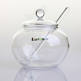 Lotus.w 高硼硅耐热玻璃存储罐 创意茶叶罐/咖啡罐/白糖罐/玻璃罐