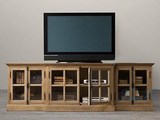 出口欧式电视柜视听柜法式乡村橡木实木外贸原单欧式家具