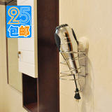 浴室角架置物架 不锈钢电吹风机挂架 吸壁式卫生间角落毛巾架