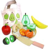 特价出口日本磁铁水果蔬菜切切看 益智过家家木制玩具