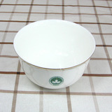 唐山红玫瑰骨瓷餐具金边碗 金钟碗4.5英寸骨瓷米饭碗1999年珍藏版