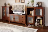 出口原单家具欧式 复古 纯实木 简约现代 电视柜 酒柜 储物柜组合