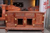 红木家具 仿古古典家具 实木家具 中式家具 老挝大红酸枝餐边柜