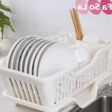日本碗柜塑料厨房沥水洗碗架碗筷餐具收纳盒放碗碟架置物架