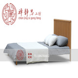 新中式实木床现代家具卧室床水曲柳酒店床样板房双人床实木家具