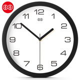 李李艺术挂钟挂表 黑白数字简洁客厅创意石英钟静音时钟大钟表