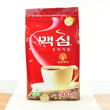 韩国进口麦馨Maxim红色原味无糖速溶黑咖啡纯咖啡500g袋装