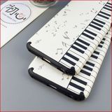 热卖全包硅胶苹果6s手机壳 iphone6Plus保护套黑白钢琴键皮纹简约
