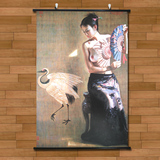 男女房间情趣装饰布挂轴油画日本风人体艺术卧室性感美女裸体海报