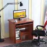 实木电脑桌带抽屉  80cm小书桌电脑桌台式置地用 单人电脑桌家用